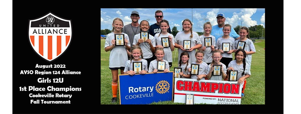 12U Girls Alliance Champs