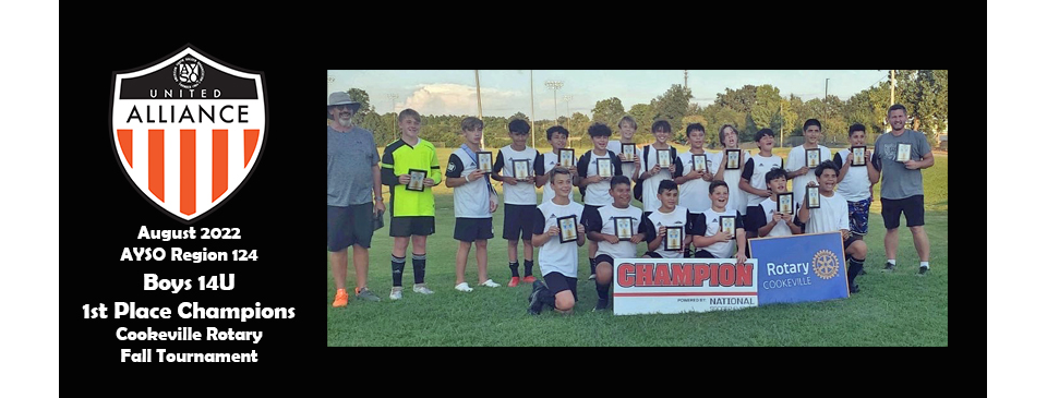 14U Boys Alliance Champs